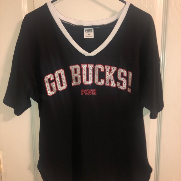 PINK Victoria's Secret Tops - VS PINK - Go Bucks Loose Fitting V-Neck